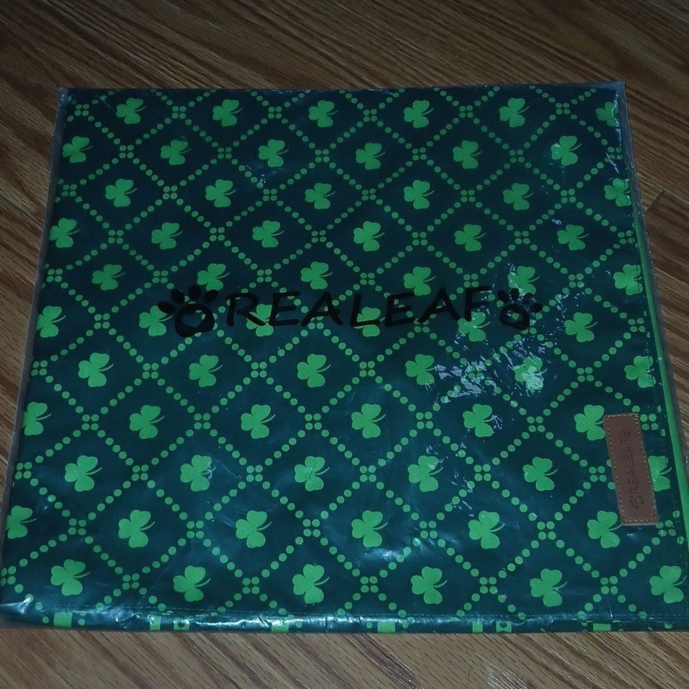 Realeaf St. Patrick's Day Dog Bandanas 2 Pack, Reversible Shamrock Print…
